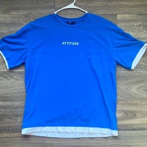 Blue Tshirt “Attitude”